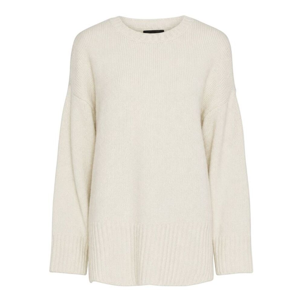 Pieces Unisex Adult Drop  Relaxed Fit Sweater / Birch